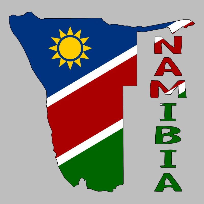 Namibia Map Flag