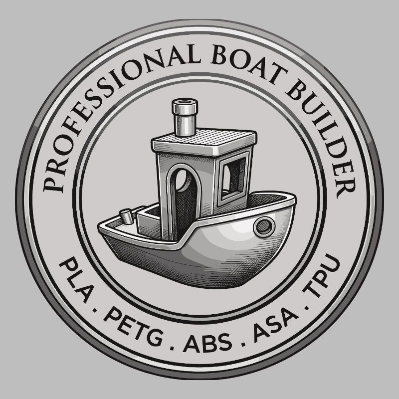 Constructeur professionnel de bateaux – Emblème d’impression 3D