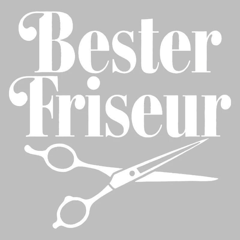 Bester Friseur mit Scheren-Logo