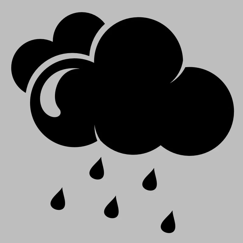 Cloud with rain drops