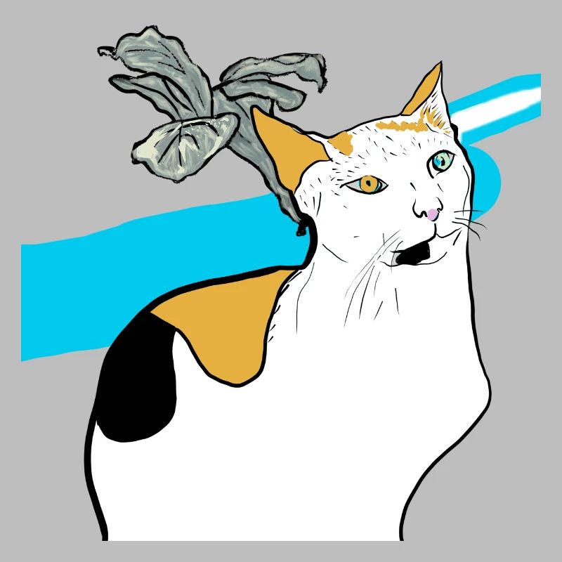 sitzende Katze