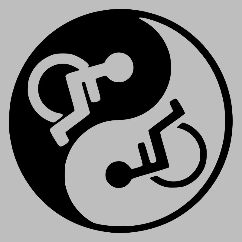 Fauteuil roulant Yin et yang conception de fauteuil roulant *