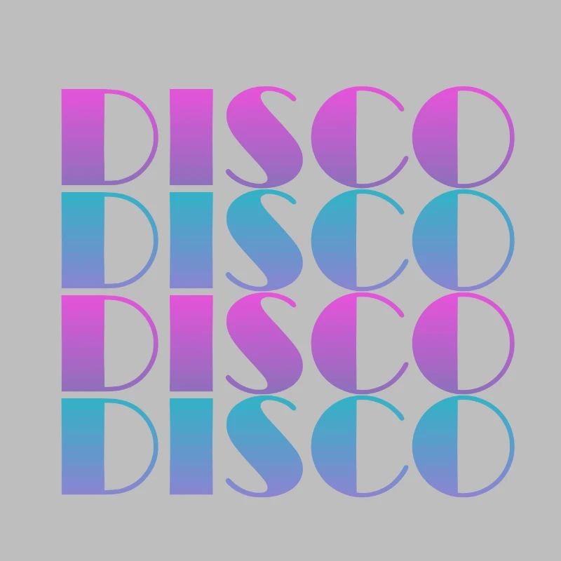 Conception de motif de texte disco vibrant
