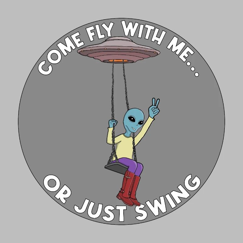 Komm, flieg mit mir oder schwing einfach Alien UFO