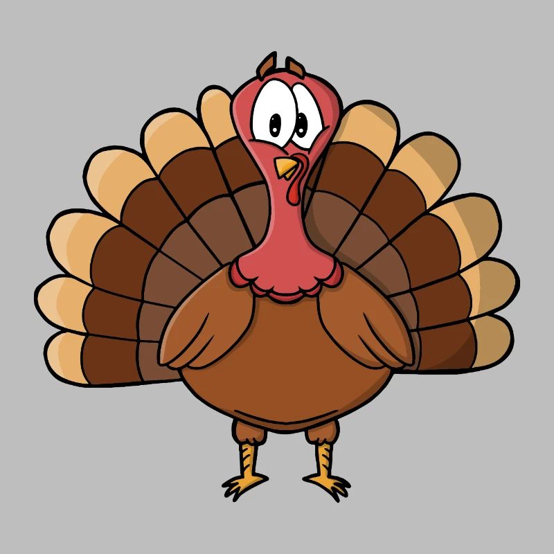 Dinde à queue large