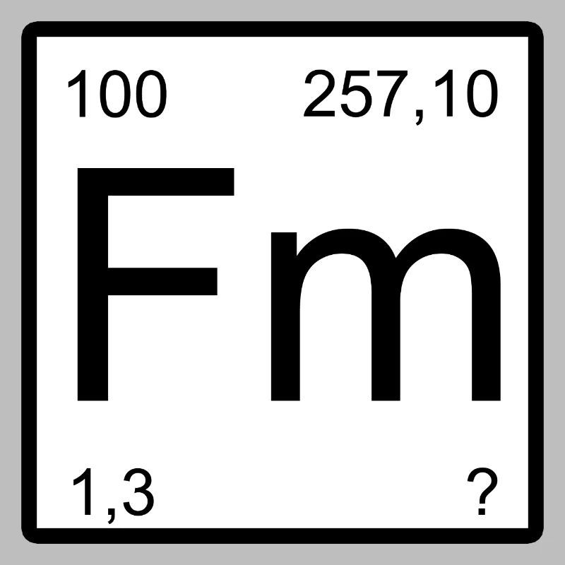 Conception de la table de période du fermium