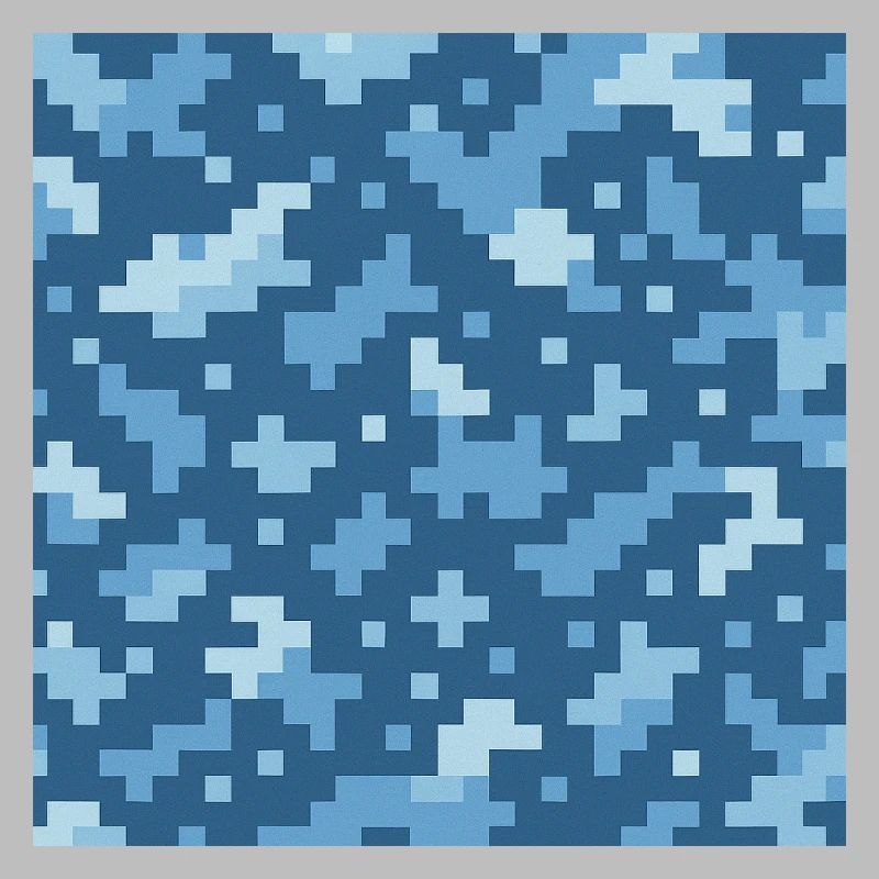 Blue pixel pattern