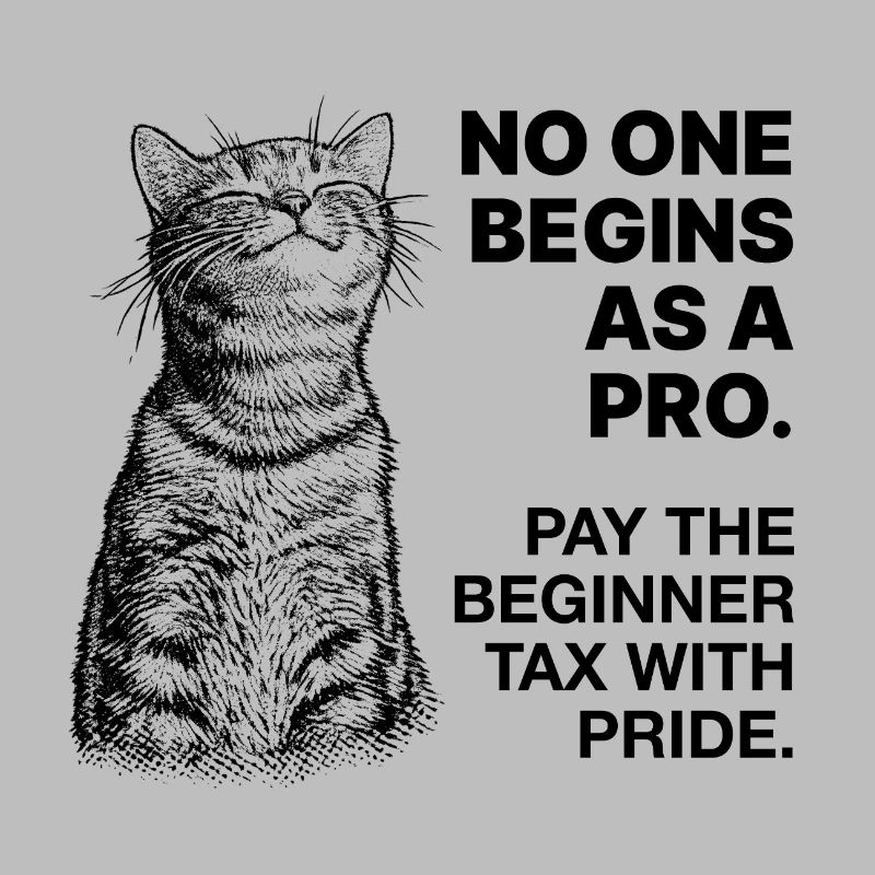 Beginner Mindset – Learning Cat Halftone
