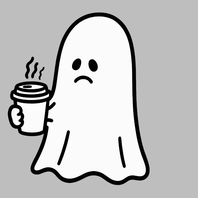 Geist Kaffee Halloween Süßes oder Saures