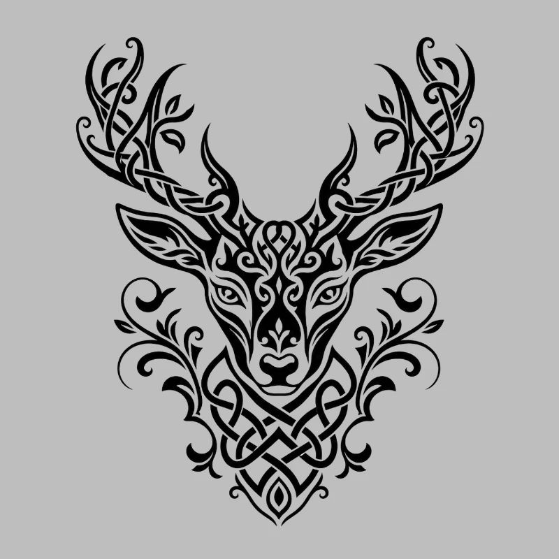 Celtic Deer Head Knot Pattern