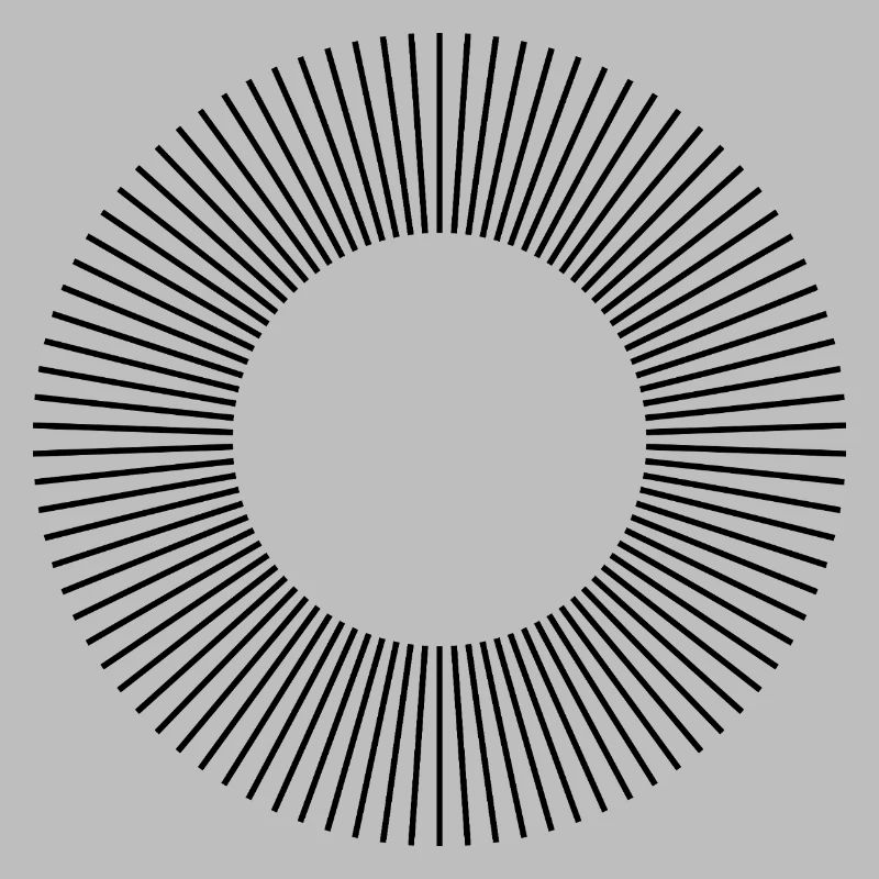 Conception de la composition des cercles de lignes