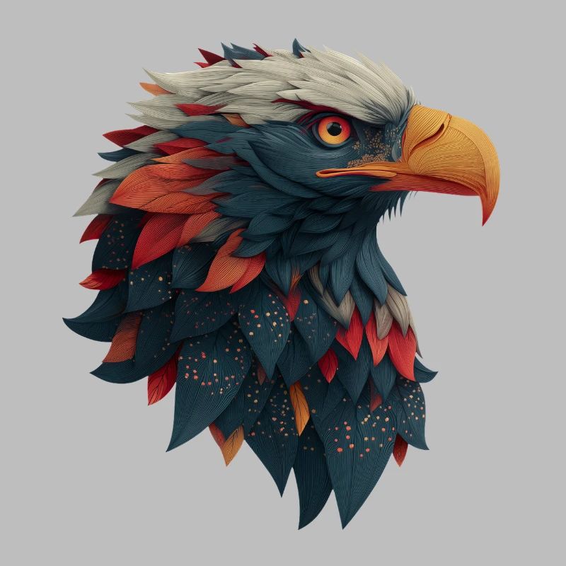 Powerful Eagle Head, Strong, Determined Gift