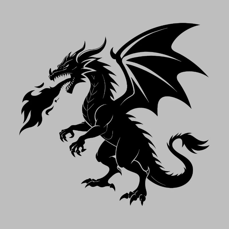 Feuerspeiender Drache