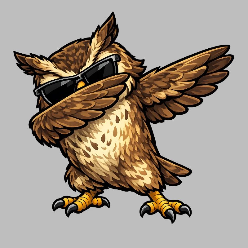 Dabbing Eagle Owl