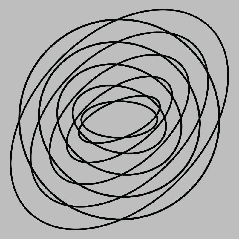 Coiled Abstract Spiral Circle