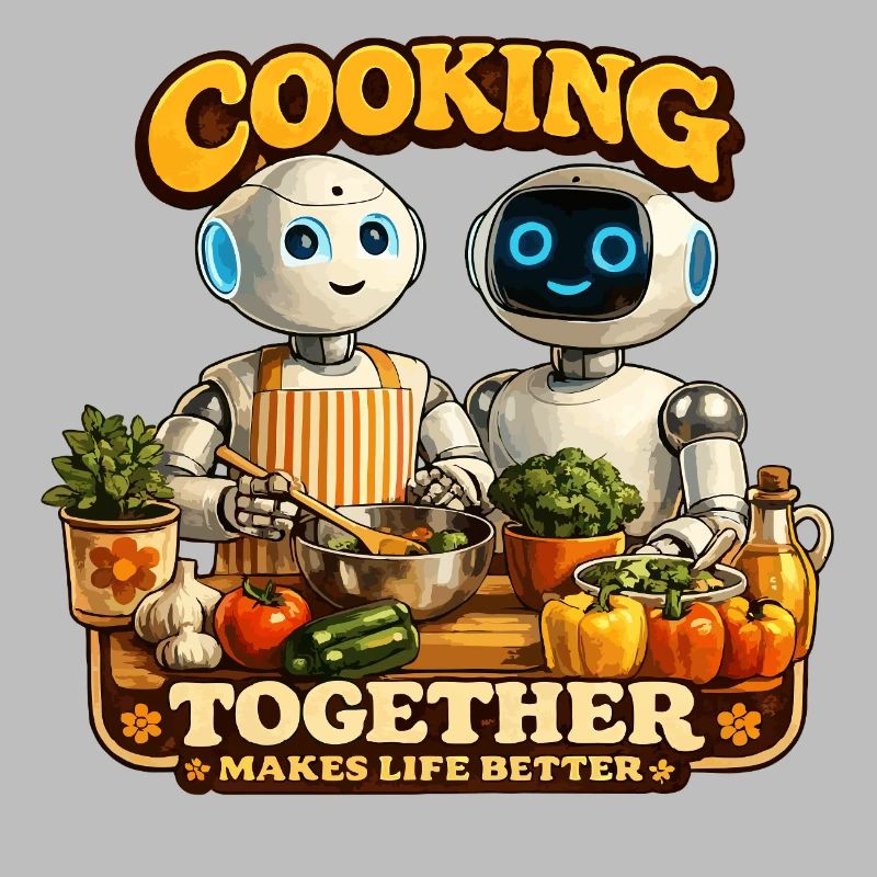 Roboter kochen gemeinsam