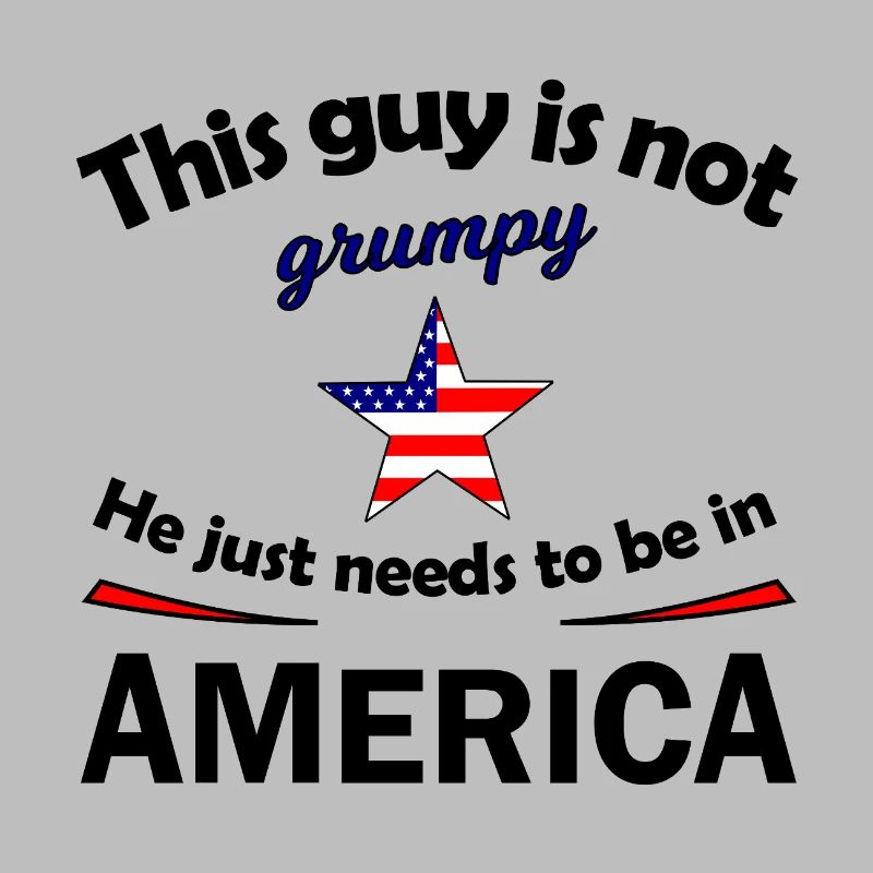 Grumpy Star mit US Flaggenstern