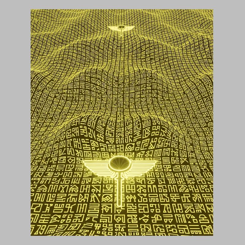 Ancient Golden Code Alien Artifact