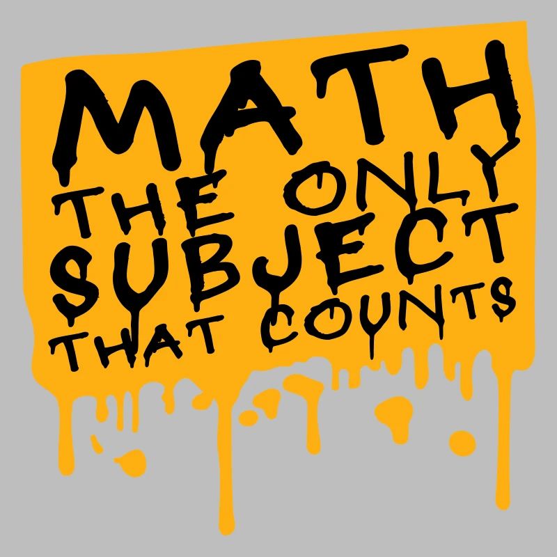 Math The Only Subject That Counts Nerd Mathe Logo