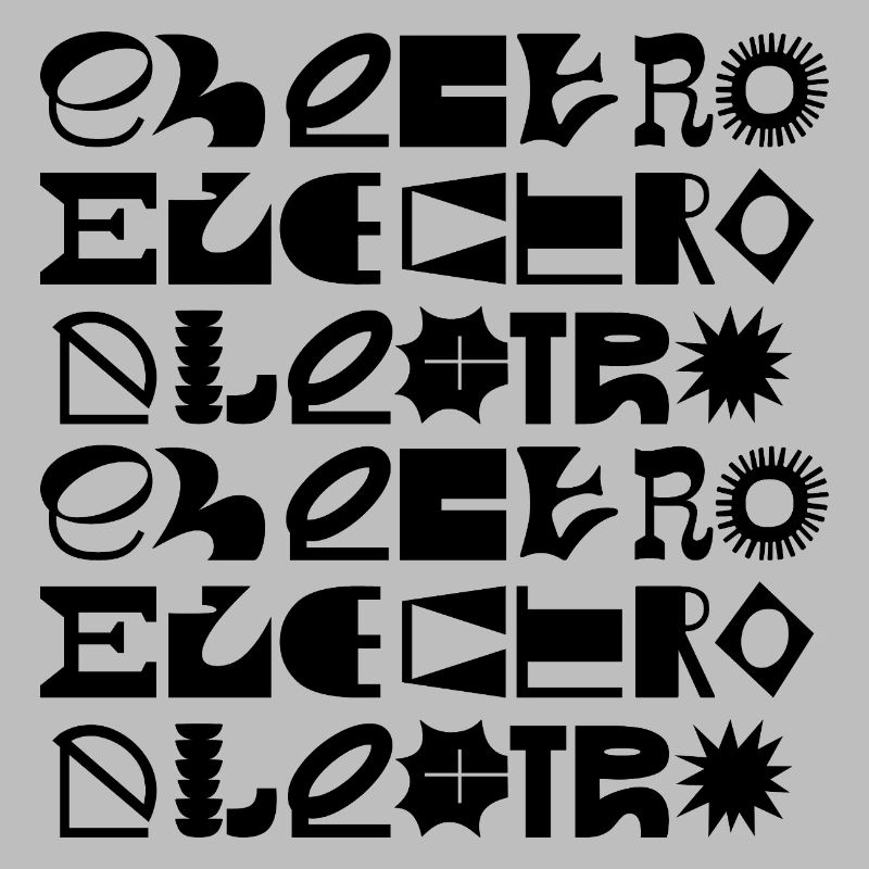 Conception de logo typographique de musique électro