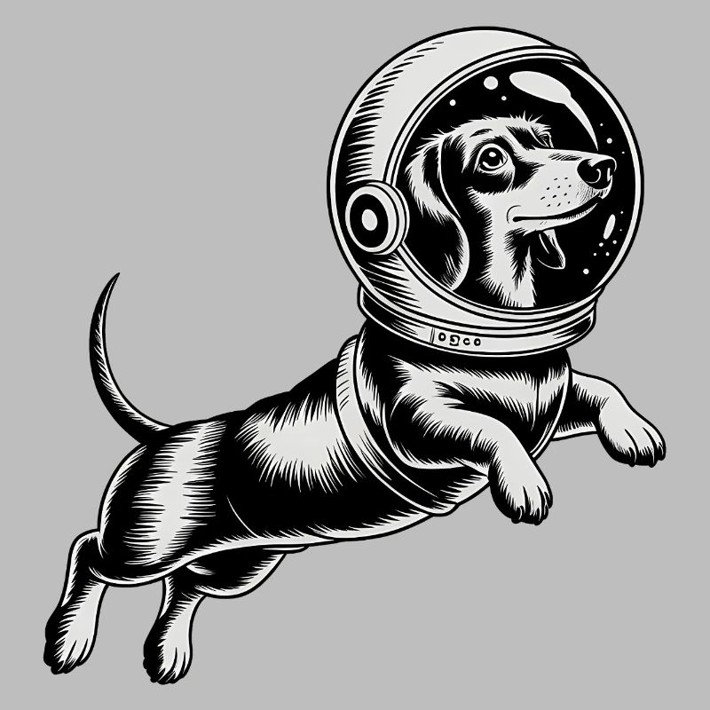 Teckel dans l'espace - Logo Cool Astonomy