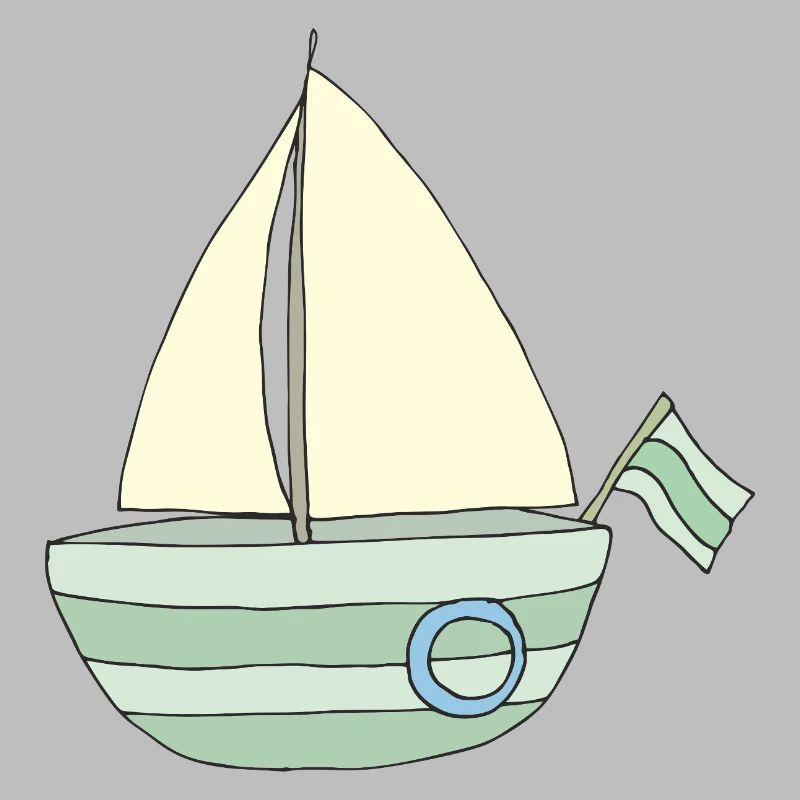 Playful sailboat pattern