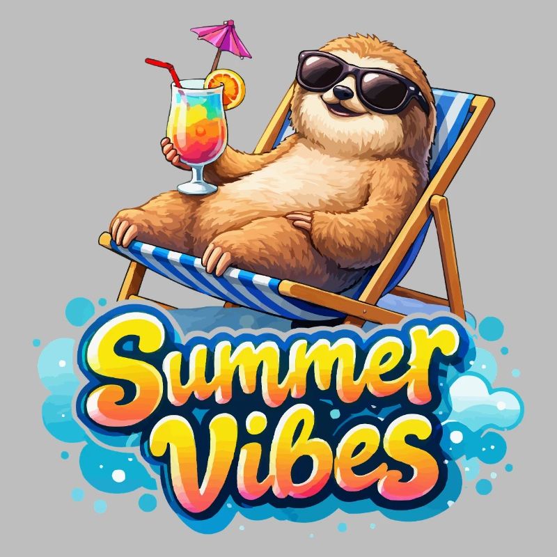 Summer Vibes: Chill Sloth