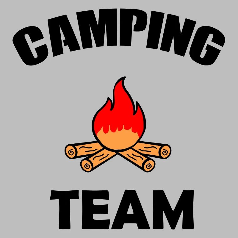 Conception de la silhouette du feu de camp