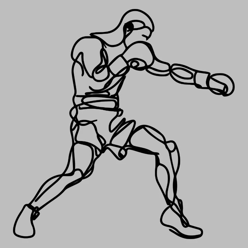 Graphismes de boxe
