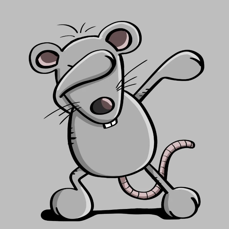 Cool Dab Dance Mouse - Dabbing Rat - Comic