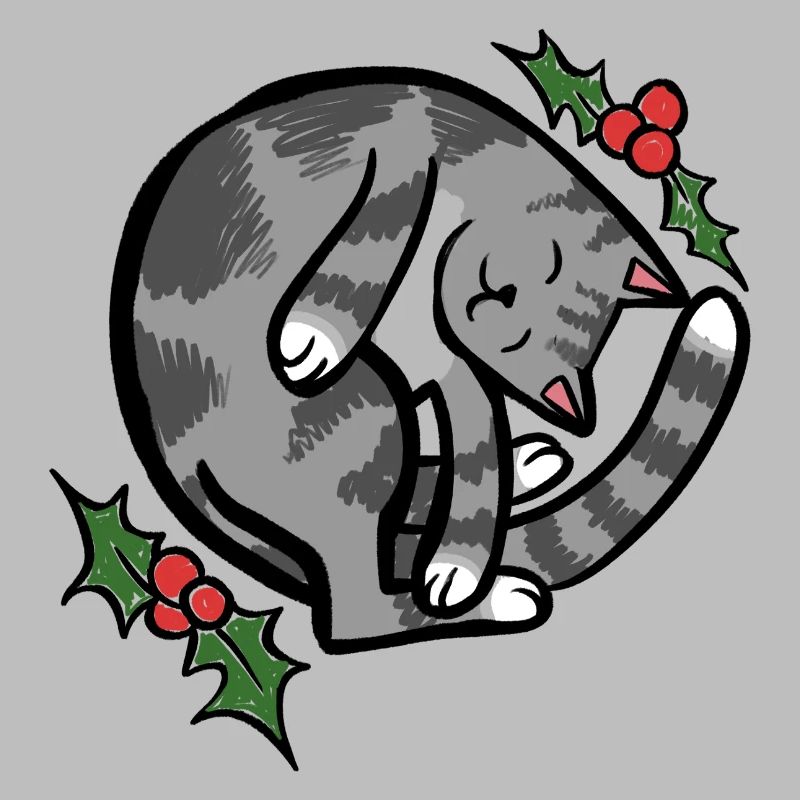 Gatto Assonnato Accogliente con Holly