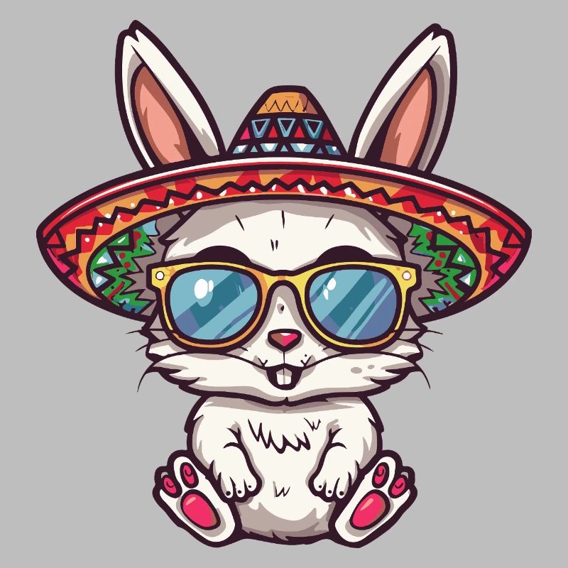 Bunny Comic Funny Sombrero