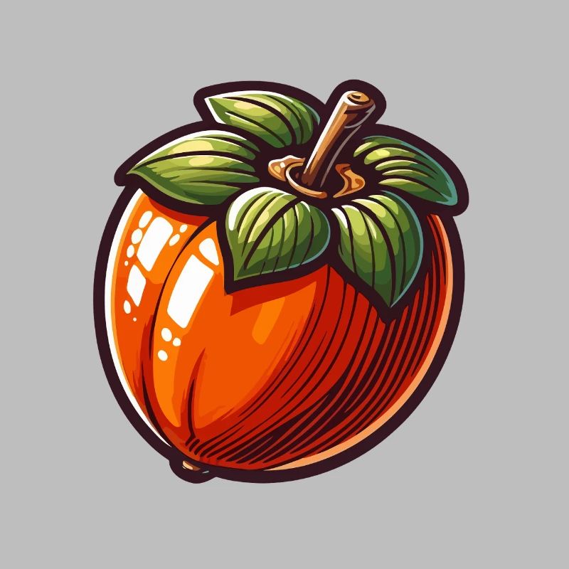 Stylized khaki with drawn leaves