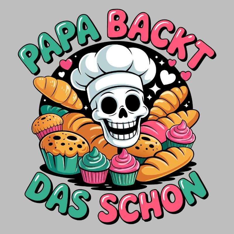Dad bakes it nicely