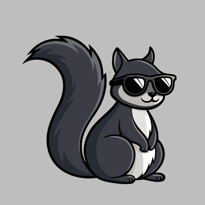 Coole Eichhörnchen-Dunkle Brille