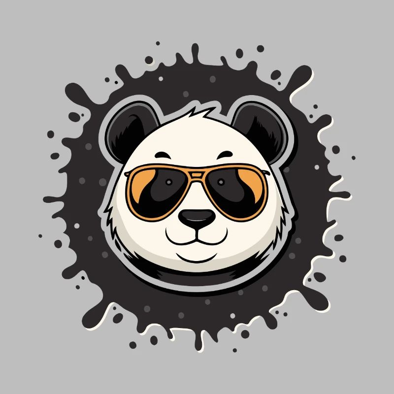 Panda chic glasses orange splash