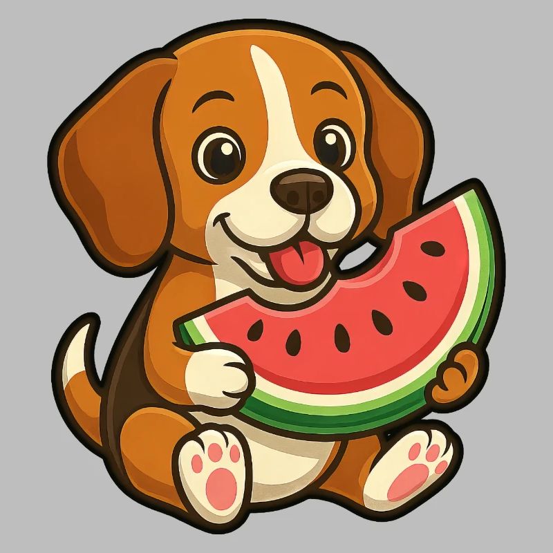 Joyeux Beagle Pastèque Fruit d’été