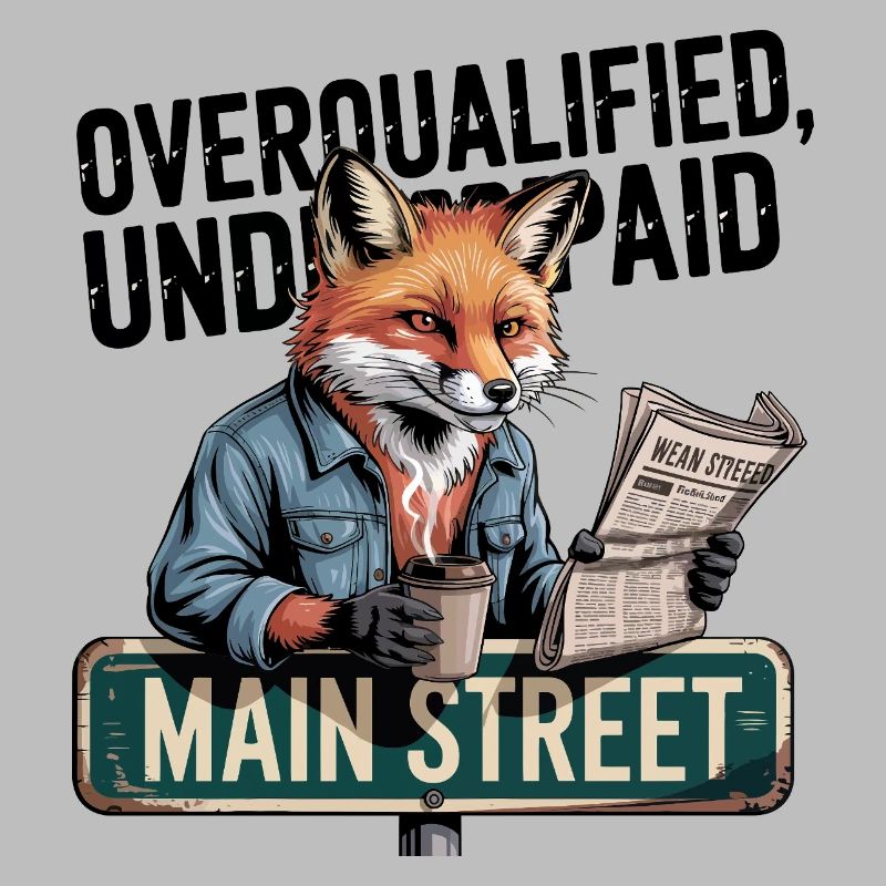 Overqualified Underpaid Fox