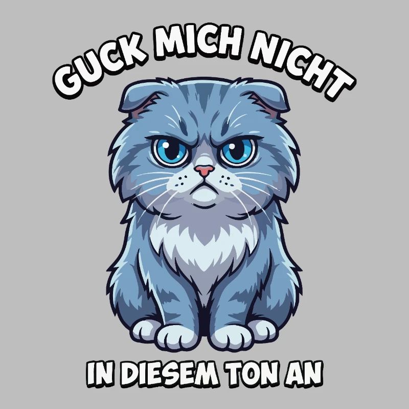 Ne me regarde pas comme ça – chat de dessin animé