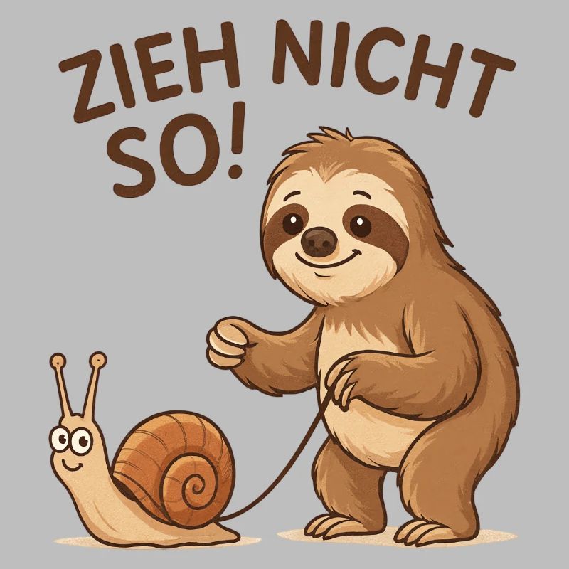 Don't pull like that! Sloth Snail