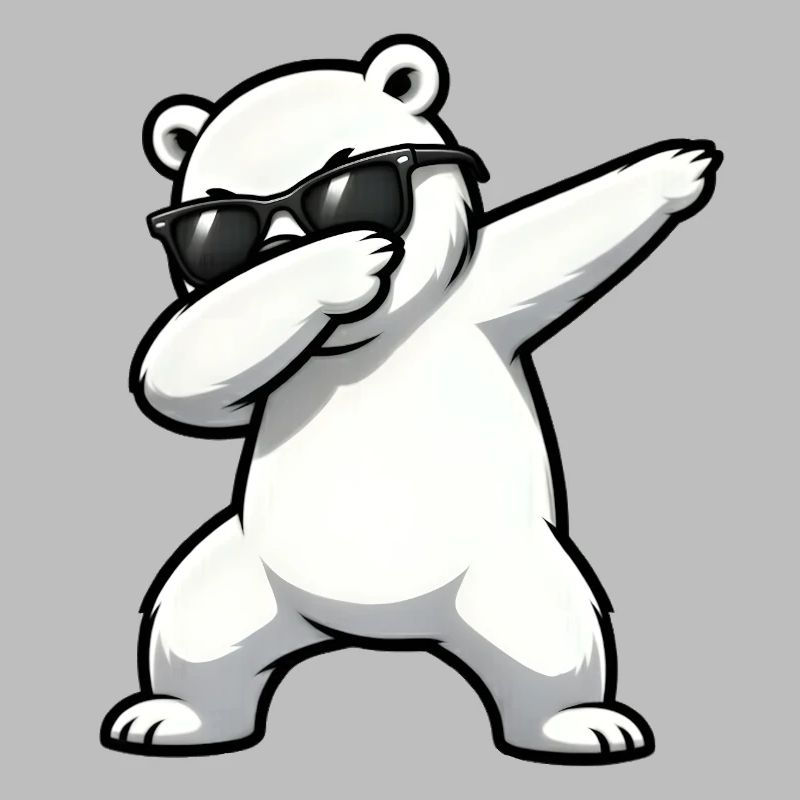 Dabbing Eisbär