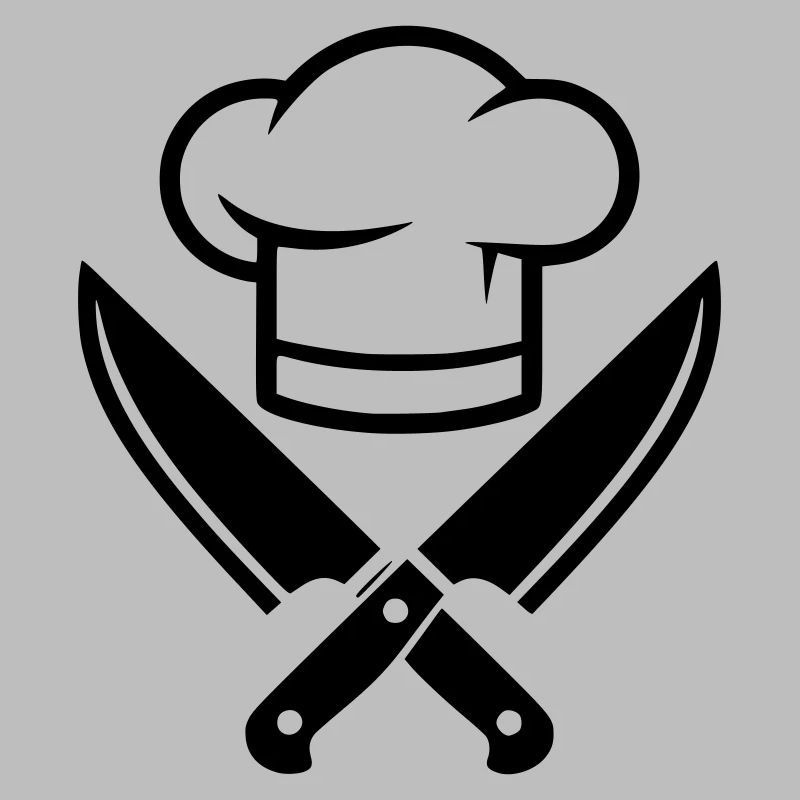 Chef's Hat Knife Silhouette