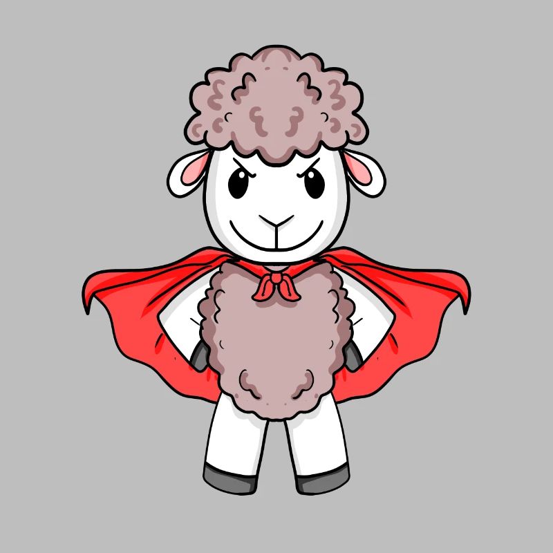 Schaf Superheld