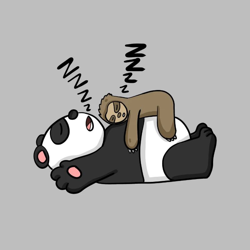 Sloth and panda