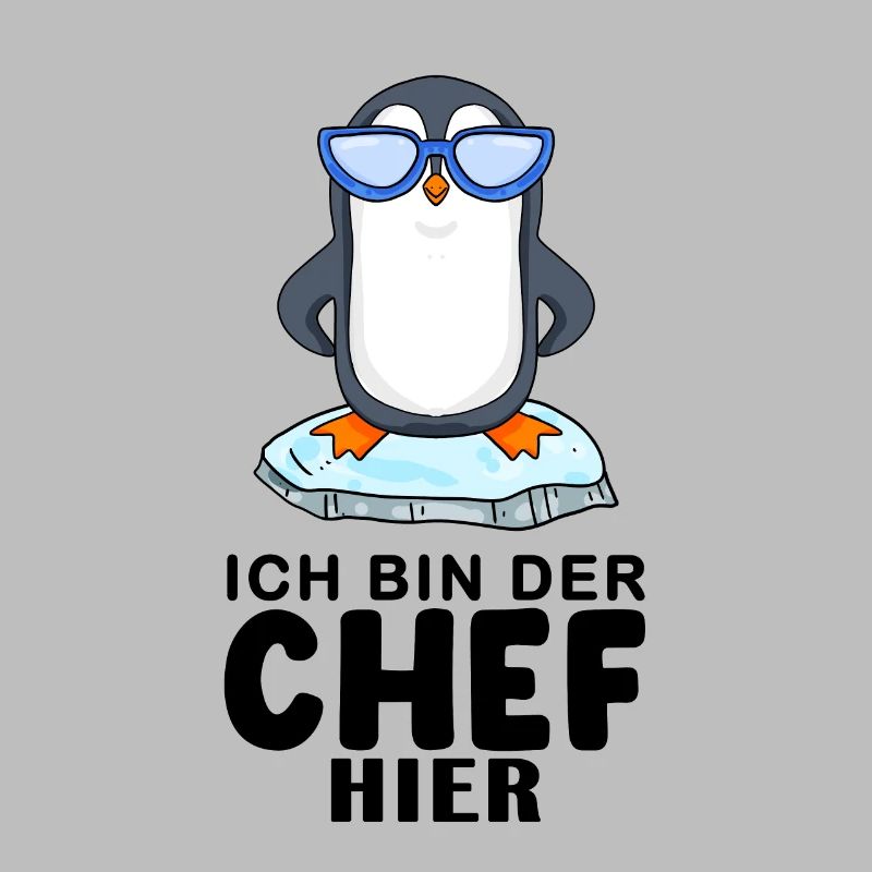 cooler Pinguin Chef Spruch