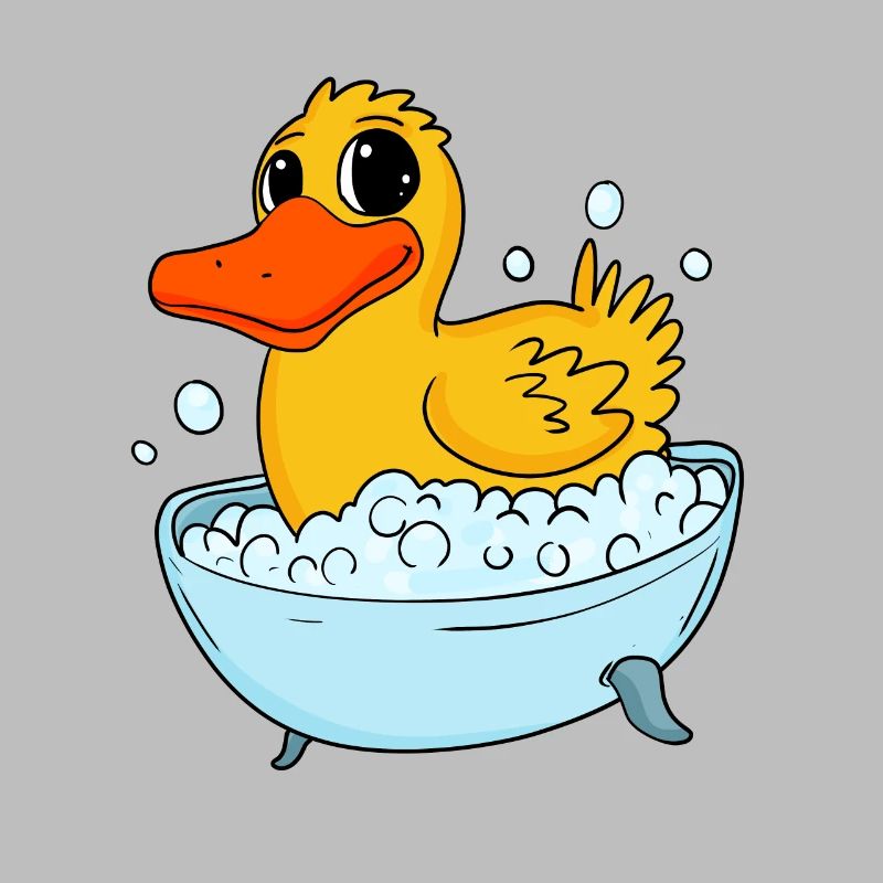 Duck bathing duck bathing