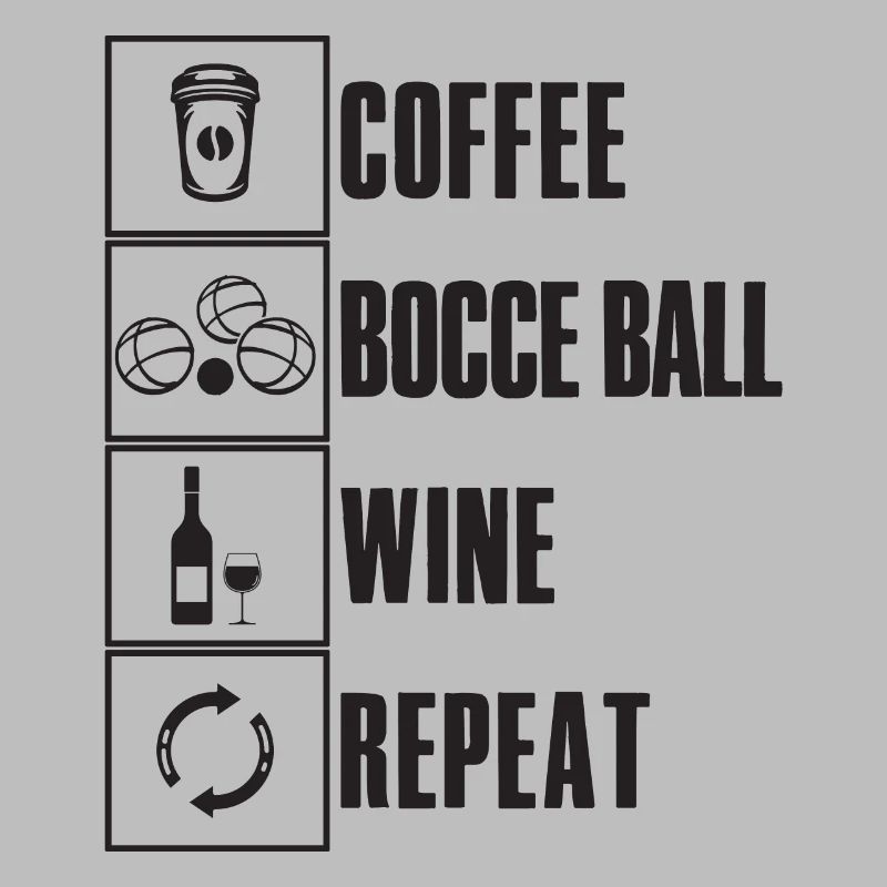 Bocce Saying Bocce Ball avec Jack Bocci Game Bocce