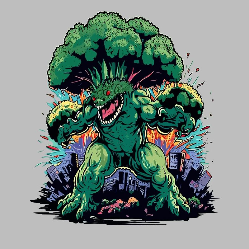 Brokkozilla monstre géant de brocoli