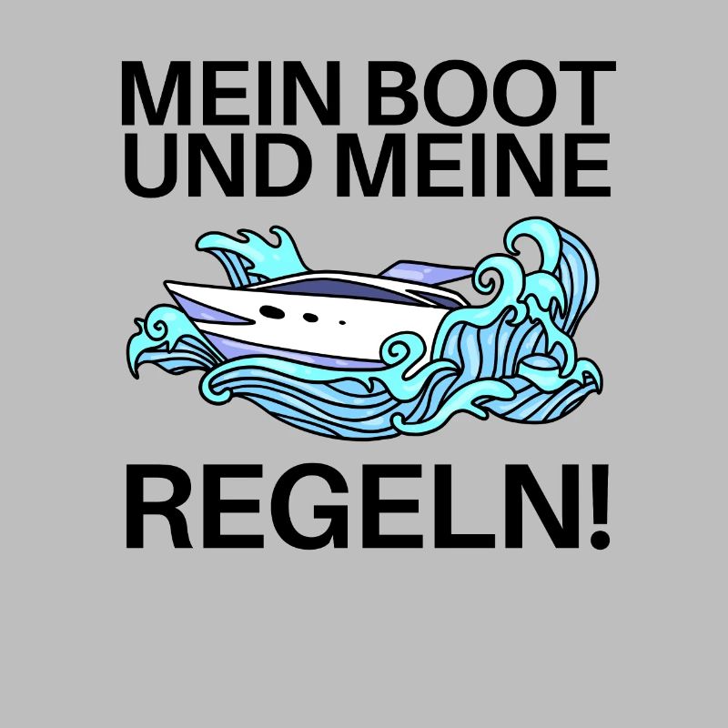 Boote Motorboot Regeln Spruch lustig