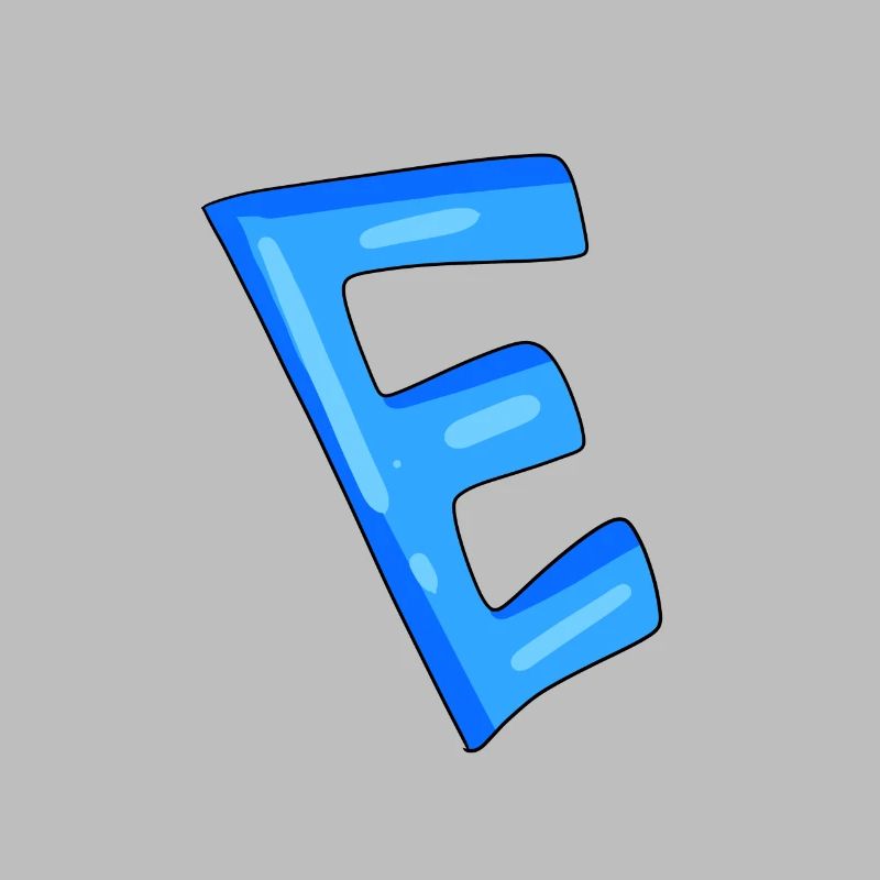 Letter E Initial point